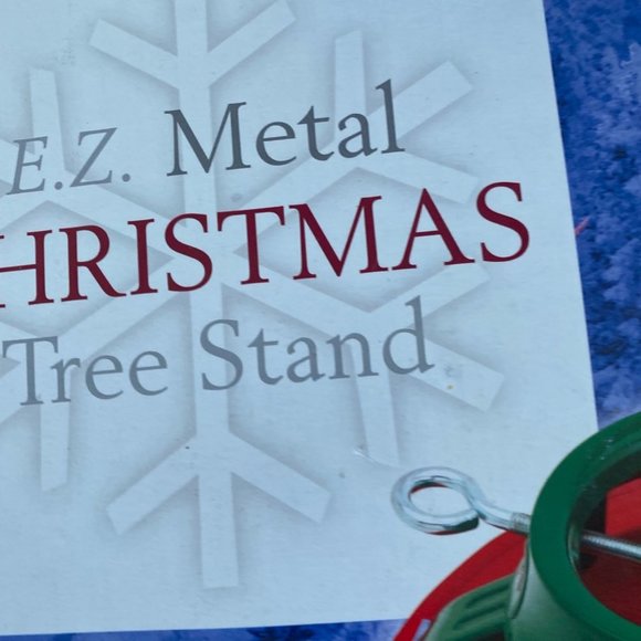 Home Logic Metal Christmas Tree Stand Up to 7 Ft Holiday Red Green New - Picture 9 of 10